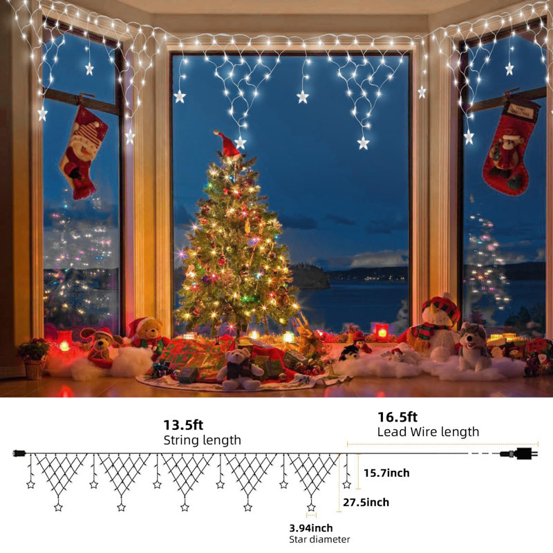 Christmas Net Lights White